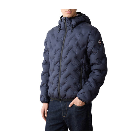 Colmar Piumino corto Piumino corto con micro disegni a V Blu A24 - COLMARMU12557YN - 68 - 46 - Francavilla Moda