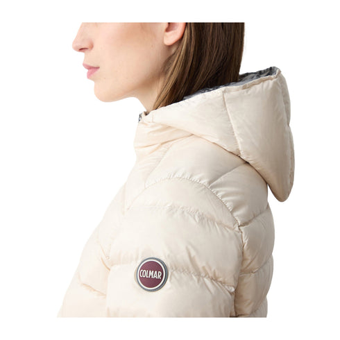 Colmar Piumino corto Piumino corto da Donna con cappuccio Incenso - Francavilla Moda