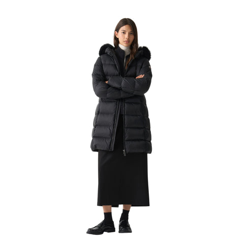 Colmar Piumino lungo Piumino Donna Lungo Cappuccio e Pelliccia 40 A25-COLMARMD2221E2Y0-99-40 - Francavilla Moda