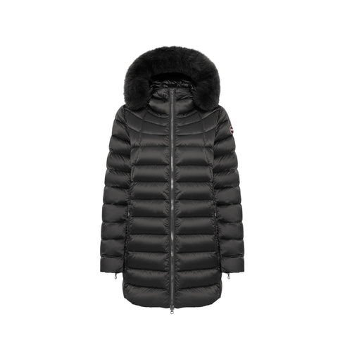 Colmar Piumino medio Piumino Donna Medio Cappuccio e Pelliccia 42 A25-COLMARMD2233E2Y0-99-42 - Francavilla Moda