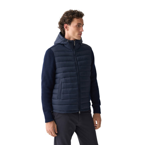 Colmar Piumino corto Piumino Uomo inserti in maglia 46 - Francavilla Moda