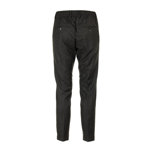 CRUNA Pantaloni Pantalone Uomo in lana con coulisse Grigio scuro - Francavilla Moda