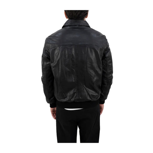 D'Amico Giacca leggera Giubbino Uomo in pelle monocolore 48 - Francavilla Moda