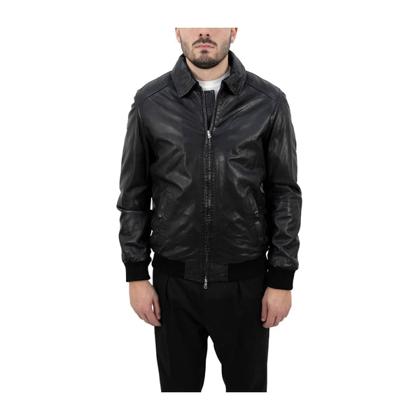 D'Amico Giacca leggera Giubbino Uomo in pelle monocolore 48 - Francavilla Moda