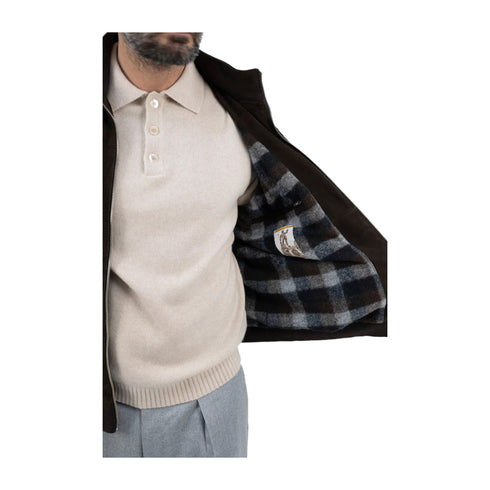 D'Amico Giacca leggera Giubbino Uomo Thick Suede 50 A24 - D'AMICODGU0569FRANCESCO - 496 - 50 - Francavilla Moda