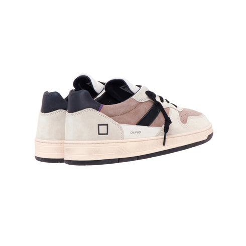 D.A.T.E. Sneakers Sneakers Uomo Court 2.0 scamosciata Grigio tortora - Francavilla Moda