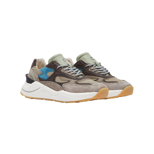 D.A.T.E. Sneakers Sneakers Uomo Fuga Army in pelle nabuk 41 - Francavilla Moda
