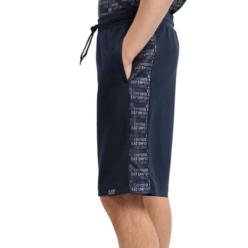 EA7 Emporio Armani Pantaloncini sportivi Bermuda Uomo Logo Series con coulisse S P25 - EA7 EMPORIO7M000217AF12660 - UB102 - S - Francavilla Moda