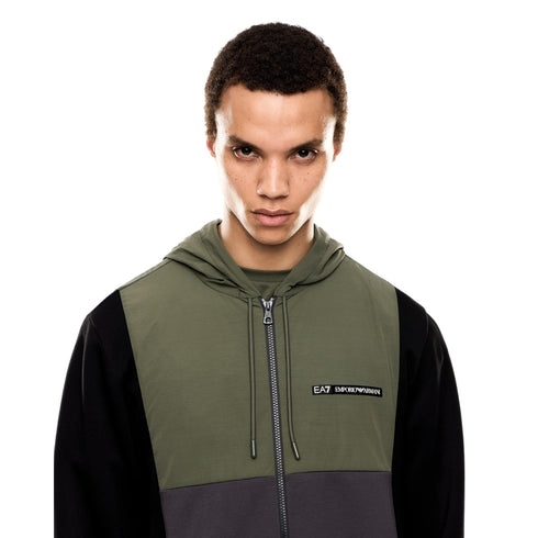 EA7 Emporio Armani Felpa con zip Felpa Uomo Athletic Color Block S A25 - EA7 EMPORIO7M000938AF17003 - U8100 - S - Francavilla Moda