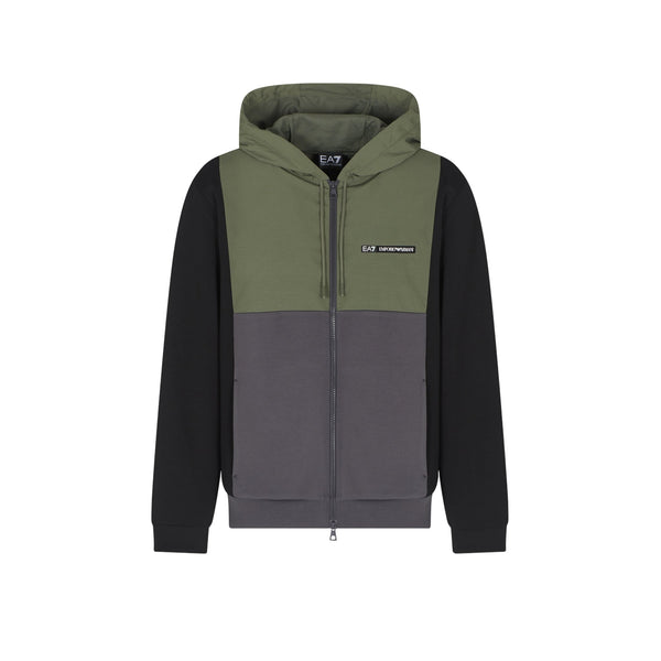 EA7 Emporio Armani Felpa con zip Felpa Uomo Athletic Color Block S A25 - EA7 EMPORIO7M000938AF17003 - U8100 - S - Francavilla Moda