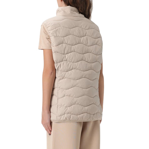 EA7 Emporio Armani Piumino smanicato Gilet Donna con impunture ondulate S A25-EA7 EMPORIO8NTQ08TNF8Z-U1046-S - Francavilla Moda