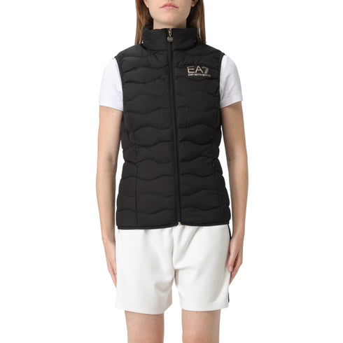 EA7 Emporio Armani Piumino smanicato Gilet Donna con impunture ondulate S A25 - EA7 EMPORIO8NTQ08TNF8Z - 0200 - S - Francavilla Moda