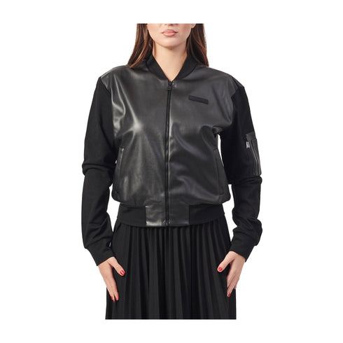 EA7 Emporio Armani Giacca bomber Giubbino Donna modello bomber Nero A24 - EA7 EMPORIO6DTM34TJZOZ - 1200 - XS - Francavilla Moda