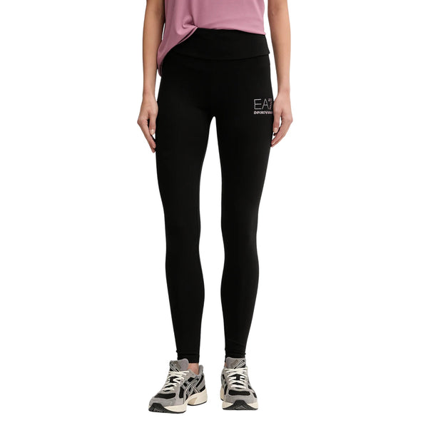 EA7 Emporio Armani Pantaloni sportivi Legggins Donna logo strass XS - Francavilla Moda