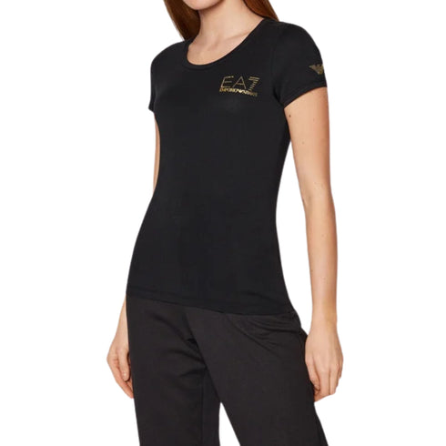 EA7 Emporio Armani T-shirt T-shirt Donna con logo borchie XS P25 - EA7 EMPORIO8NTT65TJDQZ - 1200 - XS - Francavilla Moda