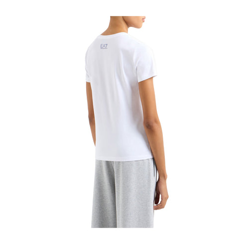 EA7 Emporio Armani T-shirt T-shirt Donna con logo paillettes XS - Francavilla Moda