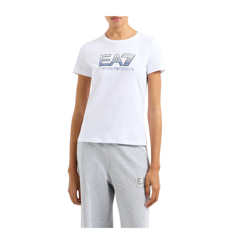 EA7 Emporio Armani T-shirt T-shirt Donna con logo paillettes XS - Francavilla Moda