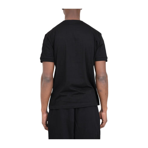 EA7 Emporio Armani T-shirt T-shirt Uomo nastro a contrasto Nero giallo P24-EA7 EMPORIO3DPT35PJ02Z-1200-S - Francavilla Moda