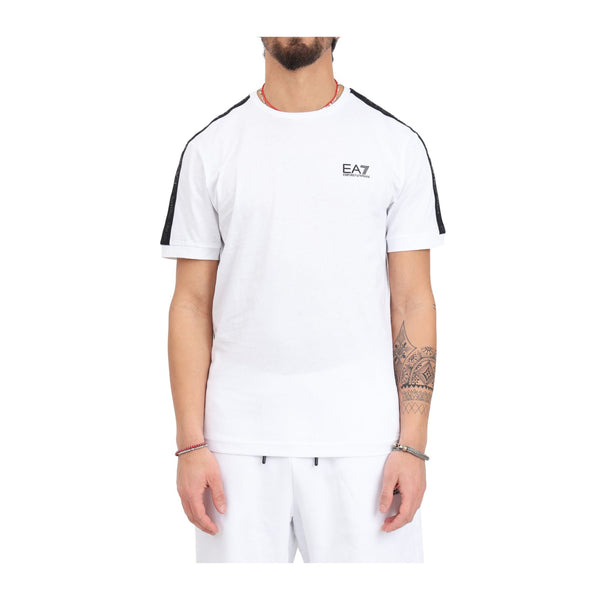 EA7 Emporio Armani T-shirt T-shirt Uomo nastro a contrasto Bianco - Francavilla Moda
