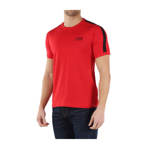 EA7 Emporio Armani T-shirt T-shirt Uomo nastro a contrasto Rosso P24-EA7 EMPORIO3DPT35PJ02Z-1461-S - Francavilla Moda
