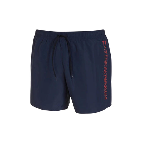 EA7 EMPORIO Costume Costume Uomo stampa logo Blu rosso P24-EA7 EMPORIO902035CC720-00136-46 - Francavilla Moda