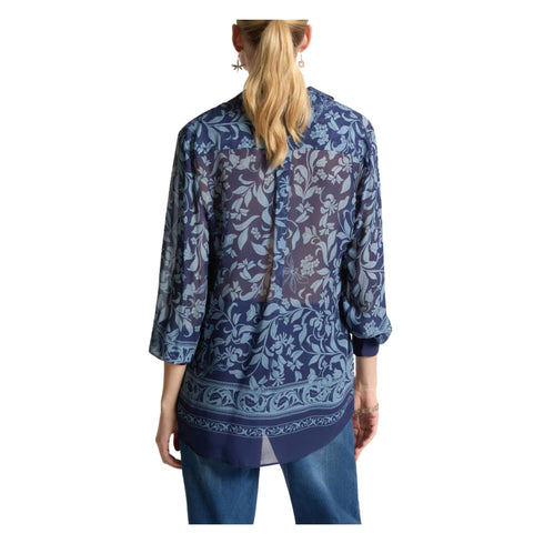 Elena Mirò Camicia casual Camicia Donna in georgette fantasia 46 - Francavilla Moda