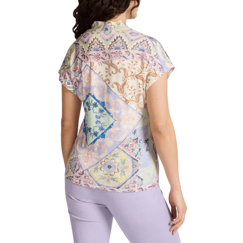 Elena Mirò T-Shirt ELENA MIRO T-shirt Viscosa Stampa Bandana Scollo V M - Francavilla Moda