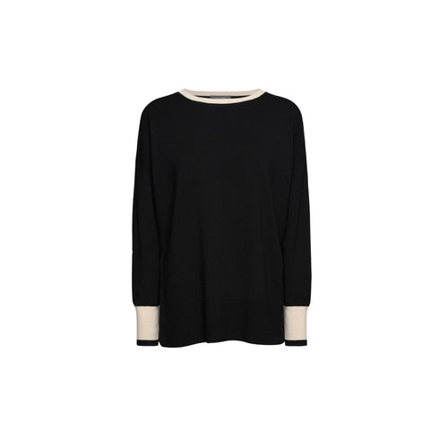 Elena Mirò Maglia Girocollo Donna boxy bicolore S - Francavilla Moda