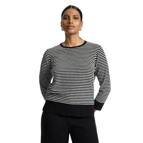 Elena Mirò Maglia Maglia Donna a righe orizzontali M A26-ELENA MIROM052Z000814N-0A2-M - Francavilla Moda