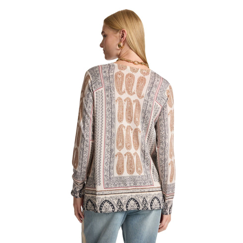 Elena Mirò Maglia Maglia Donna con stampa paisley S A26-ELENA MIROM101Z000866N-0S3-S - Francavilla Moda
