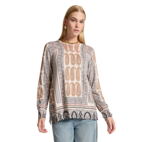 Elena Mirò Maglia Maglia Donna con stampa paisley S A26-ELENA MIROM101Z000866N-0S3-S - Francavilla Moda