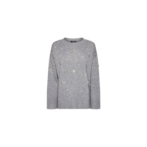 Elena Mirò Maglia Maglia Donna girocollo con strass S A26-ELENA MIROM010Z100803N-013-S - Francavilla Moda