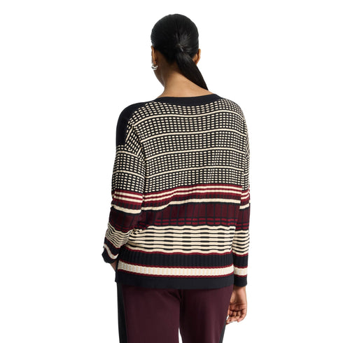 Elena Mirò Maglia Maglia Donna jacquard motivo geometrico S - Francavilla Moda