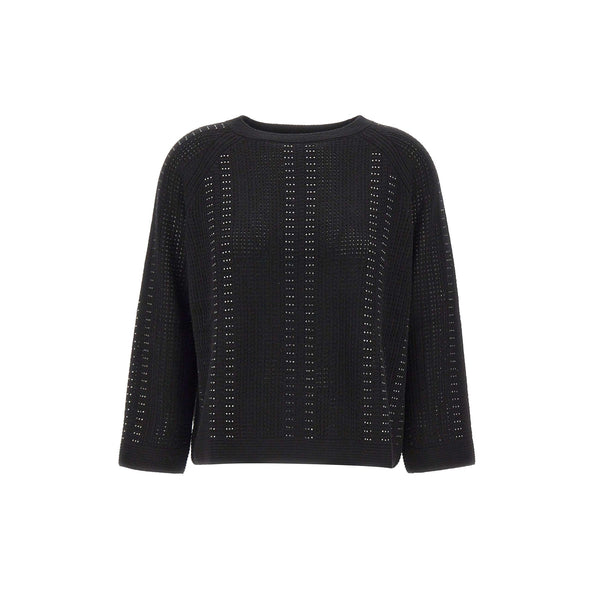Elena Mirò Maglia Maglia Donna traforata con strass M A26-ELENA MIRO'M086Z000851N-033-M - Francavilla Moda