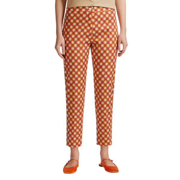 Elena Mirò Pantaloni Pantalone Donna fantasia retrò 46 - Francavilla Moda