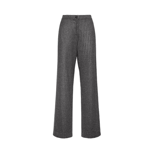 Elena Mirò Pantaloni Pantalone Donna gessato gamba ampia 44 - Francavilla Moda