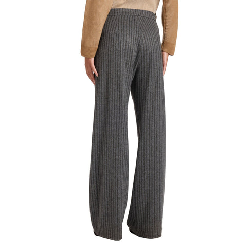 Elena Mirò Pantaloni Pantalone Donna gessato gamba ampia 44 - Francavilla Moda
