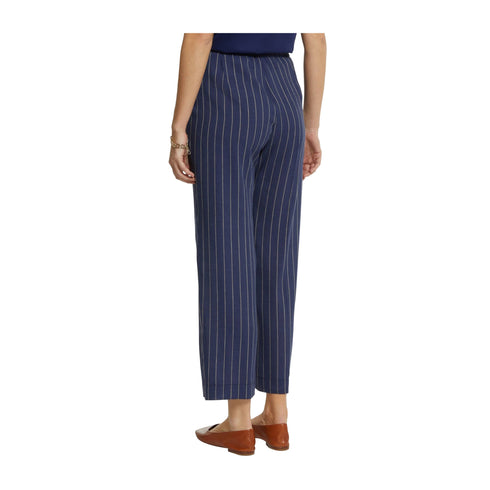 Elena Mirò Pantaloni Pantalone Donna gessato misto lino 44 - Francavilla Moda