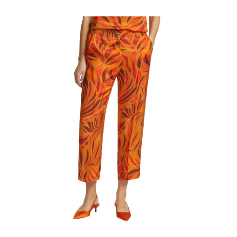 Elena Mirò Pantaloni Pantalone Donna in twill stampato 46 - Francavilla Moda