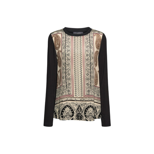 Elena Mirò T-shirt T-shirt Donna bimaterica lunga M - Francavilla Moda