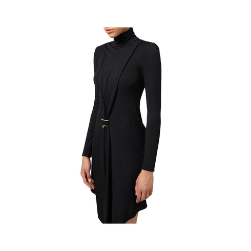 Elisabetta Franchi Abito midi Abito Donna con drappeggio Nero - Francavilla Moda
