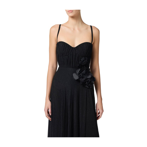 Elisabetta Franchi Abito lungo Abito Donna in lurex con fiore 42 - Francavilla Moda