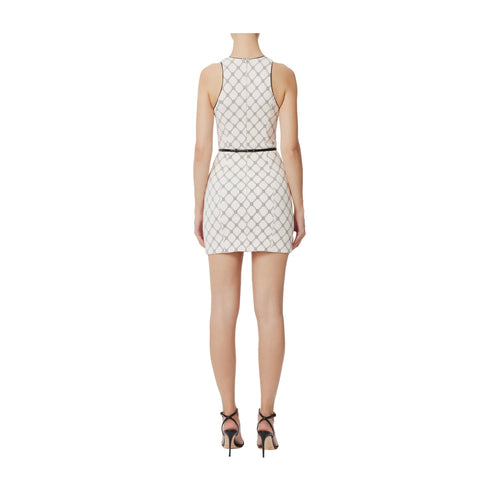 Elisabetta Franchi Abito corto Abito Donna slim con cinta Burro nero - Francavilla Moda