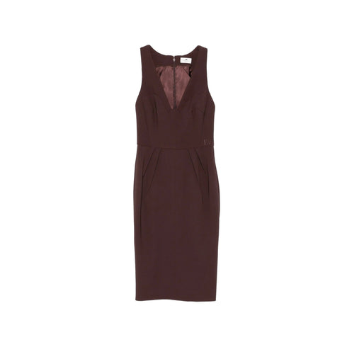 Elisabetta Franchi Abito Abito Slim Donna in crêpe leggero smanicato 42 - Francavilla Moda