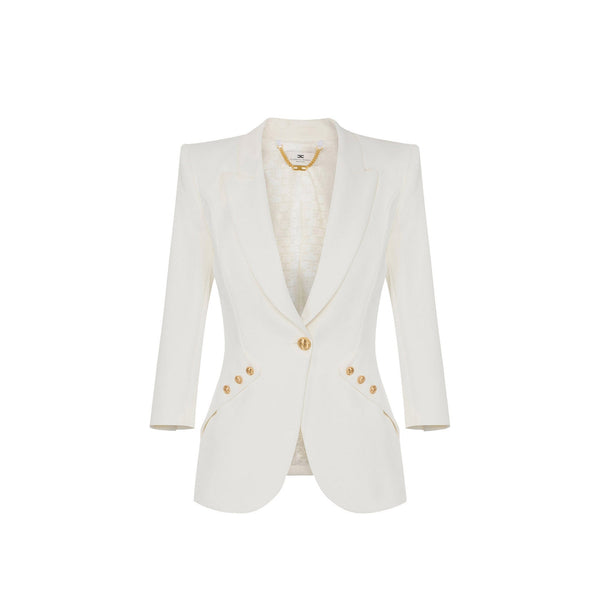 Elisabetta Franchi Giacca blazer Blazer Donna con patte diagonali 42 - Francavilla Moda
