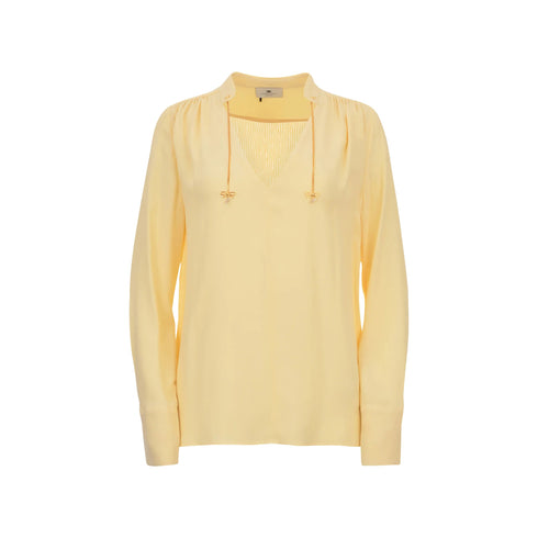 Elisabetta Franchi Blusa Blusa Donna catenella e fiocco 40 P25 - ELISABETTA FRANCHICA08051E2 - DC7 - 40 - Francavilla Moda