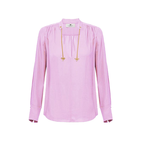 Elisabetta Franchi Blusa Blusa Donna catenella e fiocco 40 - Francavilla Moda