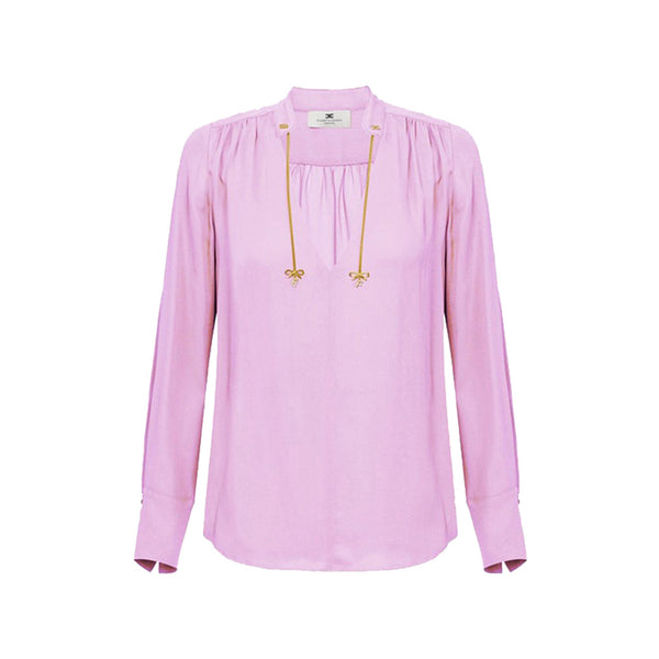 Elisabetta Franchi Blusa Blusa Donna catenella e fiocco 40 - Francavilla Moda