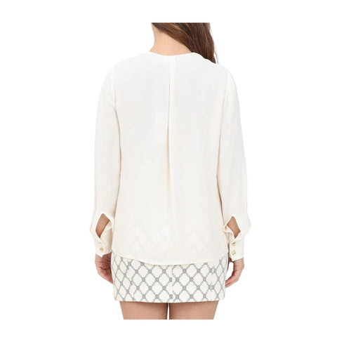 Elisabetta Franchi Blusa Blusa Donna con lacci frontali 40 - Francavilla Moda