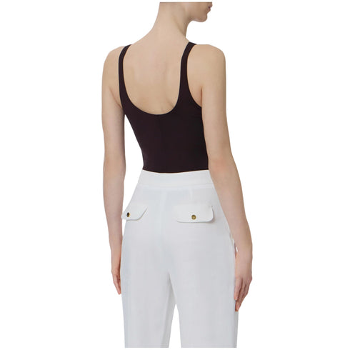 Elisabetta Franchi Body Body Donna senza maniche con applicazioni 40 P26-ELISABETTA FRANCHIBO03462E2-EV9-40 - Francavilla Moda